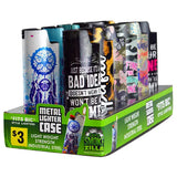 Printed Metal Lighter Case - 12 Pieces Per Retail Ready Display 41386 SMOKEZILLA