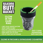 Silicone Butt Bucket Ashtray - 3 Per Retail Ready Display 41390 SMOKEZILLA