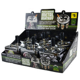 Push Down Metal Ashtray- 6 Per Retail Ready Wholesale Display 41420 SMOKEZILLA