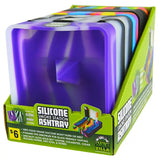 Silicone Ashtray with Assorted Colors - 6 Pieces Per Retail Ready Display 41435 SMOKEZILLA