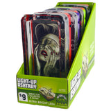 Glass Ashtray with LED Light-Up Design - 4 Pieces Per Retail Ready Display 41493 SMOKEZILLA