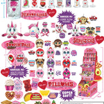 Valentine's Day Glass and Pillow Assortment Floor Display - 42 Pieces Per Retail Ready Display 88264 KIPP BROTHERS