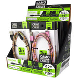 Charging Cable Cable Assortment 3FT - 12 Pieces Per Retail Ready Display 88266 GADGET GEAR