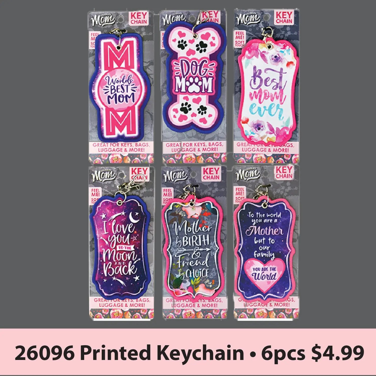 Mother's Day Celebrate Mom Assortment Floor Display - 36 Pieces Per Retail Ready Display 88267 NOVELTY INC