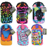Cell Phone Pouch Neoprene with Pocket - 6 Pieces Per Retail Ready Display 88270