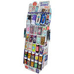 Travel Tissue and Wipe Assortment Floor Display - 68 Pieces Per Retail Ready Display 88291 GADGET GEAR