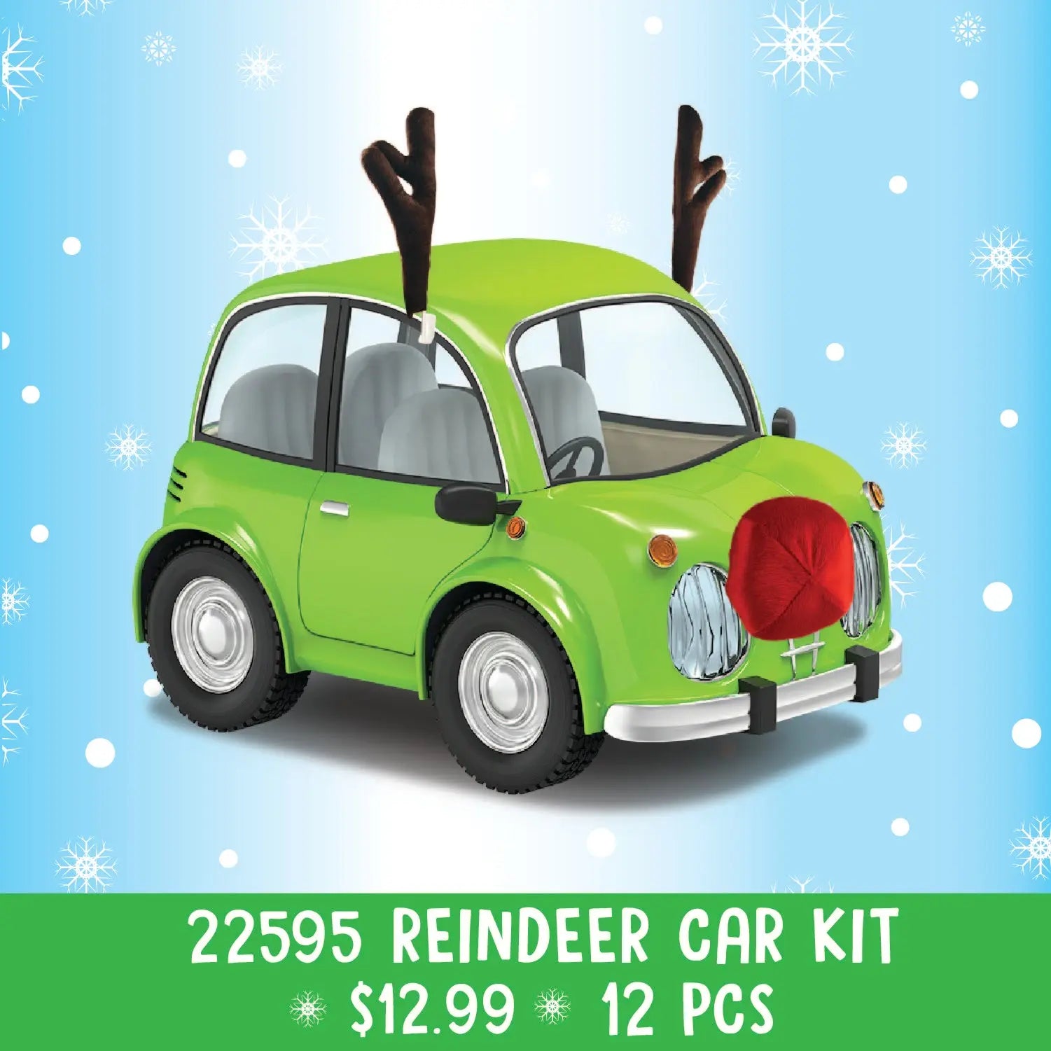 Christmas Reindeer Hat Assortment Floor Display - 42 Pieces Per Retail Ready Display 88361 NOVELTY INC