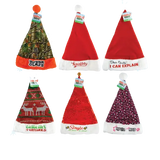 Christmas Santa Winter Hat - 6 Pieces Per Pack 22652 NOVELTY INC