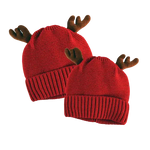 Christmas Antler Kids Winter Knit Hat Beanie - 6 Pieces Per Retail Ready Display 22651 NOVELTY INC