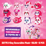 Valentine's Day Rose Plush Assortment Floor Display - 48 Pieces Per Retail Ready Display 88348 KIPP BROTHERS
