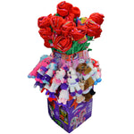 Valentine's Day Rose Plush Assortment Floor Display - 48 Pieces Per Retail Ready Display 88348 KIPP BROTHERS