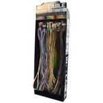 10FT Braided Sync and Charge Cable Assortment Floor Display - 38 Pieces Per Retail Ready Display 88376 GADGET GEAR