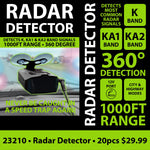 Radar Detector Floor Display - 32 Pieces Per Retail Ready Display 88400 GADGET GEAR