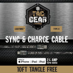 Charging Cable Tac Gear Print Flat Assortment - 6 Pieces Per Retail Ready Display 88407 TAC GEAR