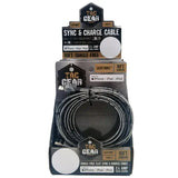 Charging Cable Tac Gear Print Flat Assortment - 6 Pieces Per Retail Ready Display 88407 TAC GEAR