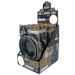 Charging Cable Tac Gear Print Flat Assortment - 6 Pieces Per Retail Ready Display 88407 TAC GEAR