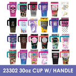 30 oz Insulated Stainless-Steel Cup with Handle Assortment Floor Display - 54 Pieces Per Retail Ready Display 88408 ROUGHNECK