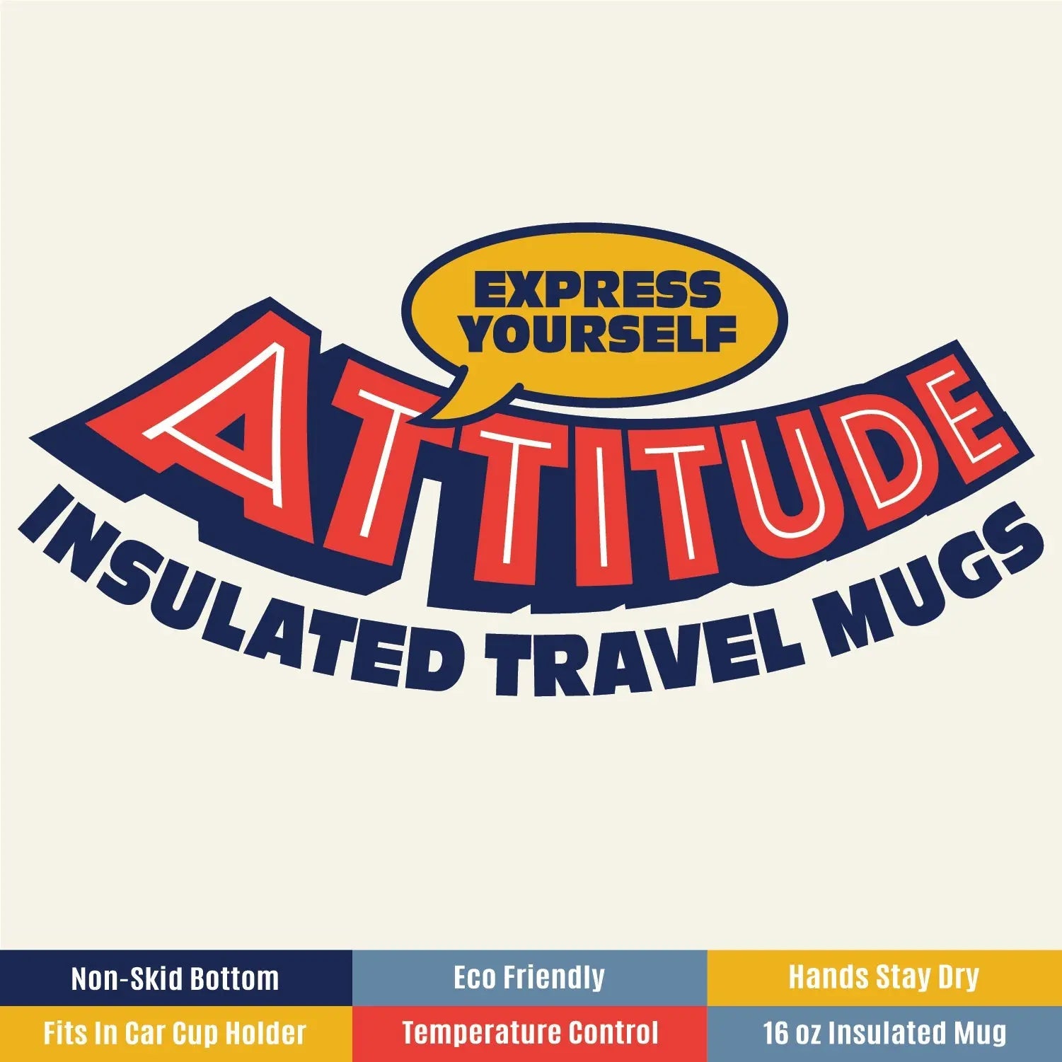 16 oz Travel Mug Assortment Floor Display - 24 Pieces Per Retail Ready Display 88415 NOVELTY INC