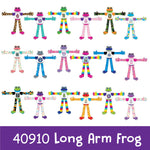 Plush Long Arm Frog Assortment Floor Display - 24 Pieces Per Retail Ready Display 88416 KIPP BROTHERS
