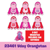 Valentine's Day Plush Rose Assortment Floor Display - 50 Pieces Per Retail Ready Display 88429 KIPP BROTHERS