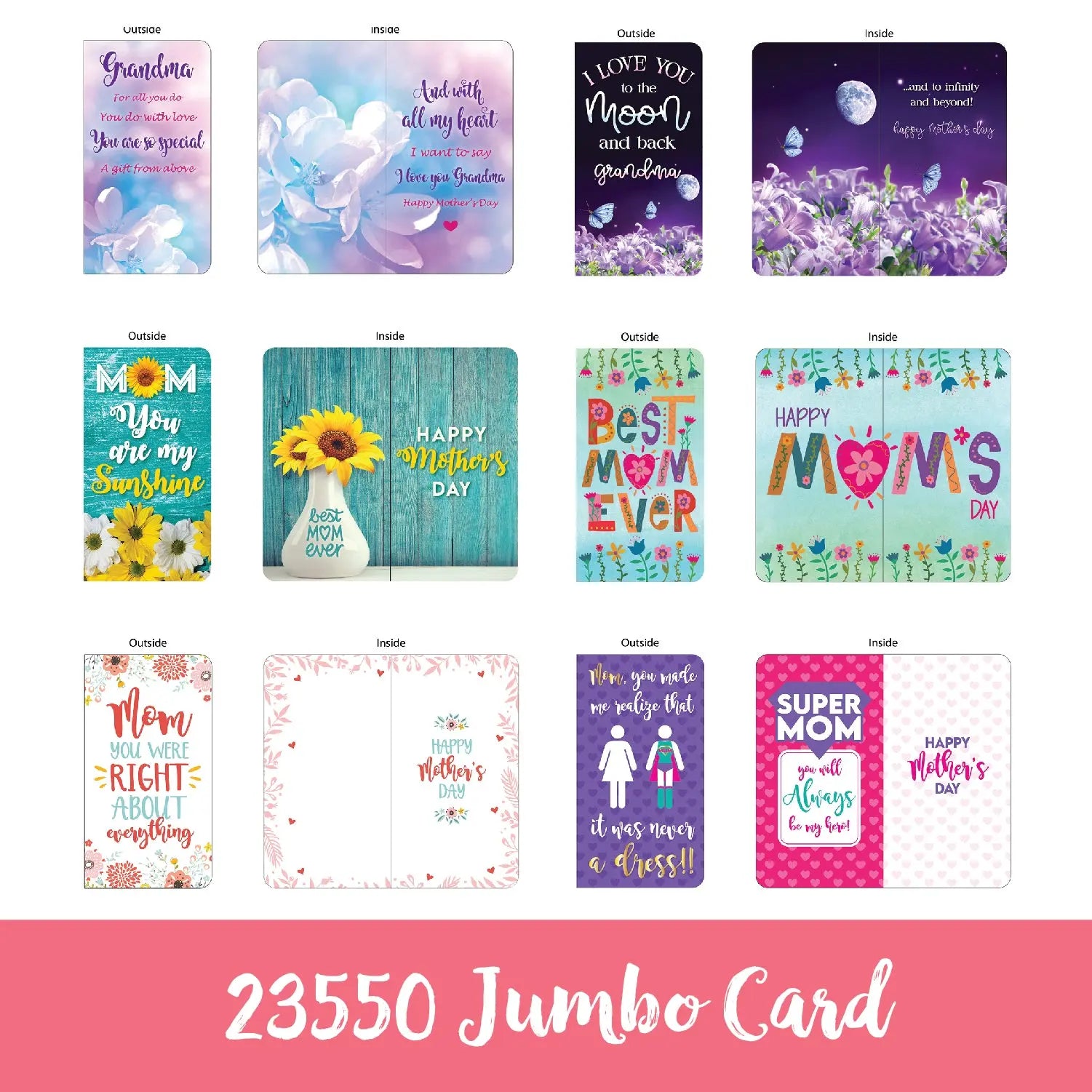 Mother's Day Celebrate Mom Assortment Floor Display - 96 Pieces Per Retail Ready Floor Display 88430 KIPP BROTHERS