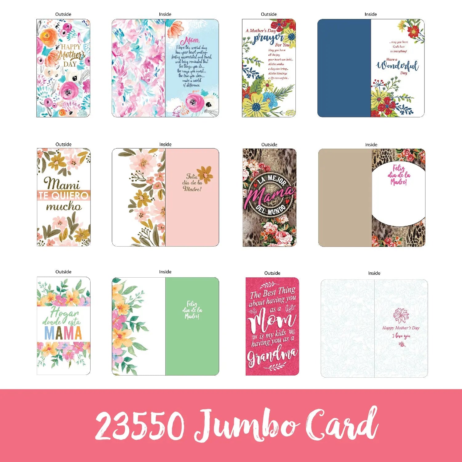 Mother's Day Celebrate Mom Assortment Floor Display - 96 Pieces Per Retail Ready Floor Display 88430 KIPP BROTHERS