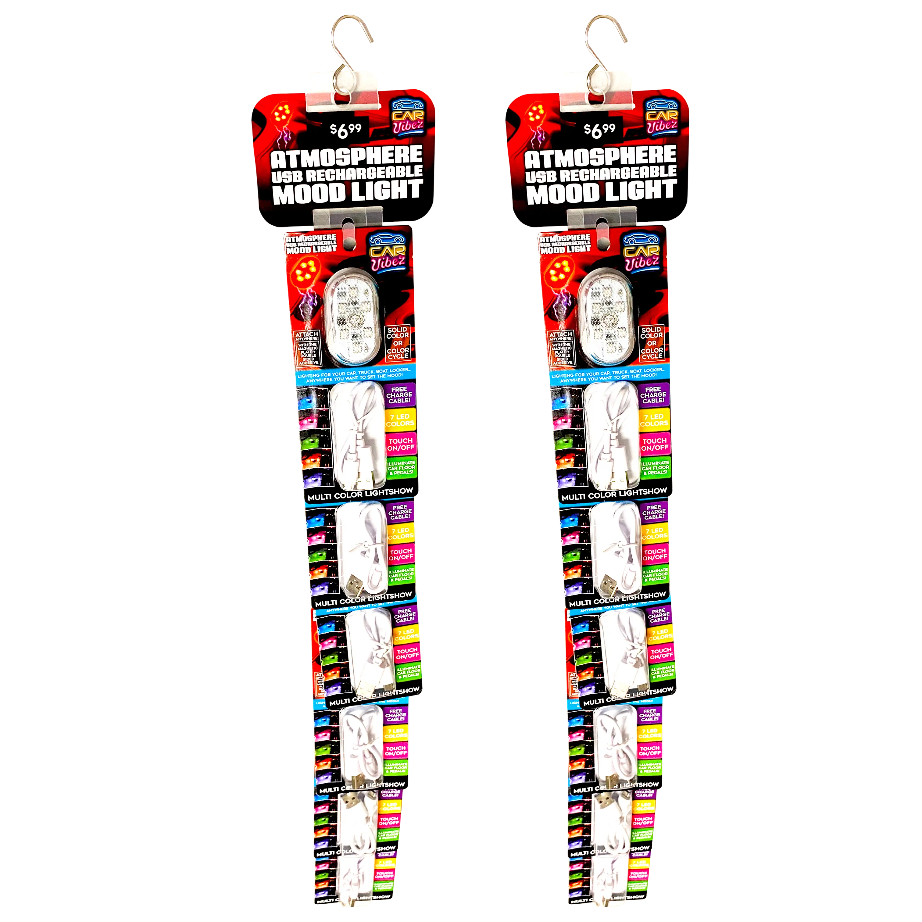 Car Lighting and Auto Accessories Assortment Floor Display - 40 Pieces Per Retail Ready Display 88467 CAR VIBEZ