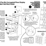 Merchandising Fixture - Corrugated So Much Fun Toy Bin Floor Display ONLY 975280 KIPP BROTHERS