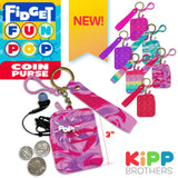 Fidget Pop Coin Purse - 12 Pieces Per Display 22832 KIPP BROTHERS