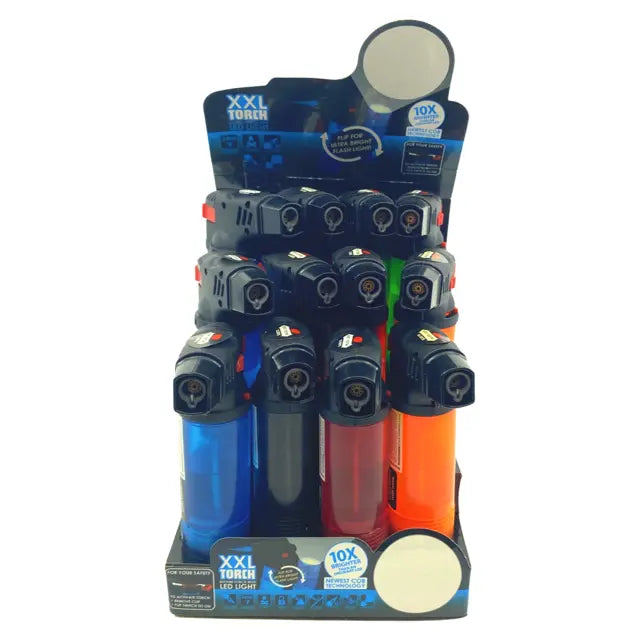 XXL Torch Lighter with LED Light - 12 Pieces Per Retail Ready Display 22225MN NOVELTY INC