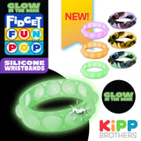 Glow in The Dark Fidget Pop Bracelet - 24 Pieces Per Pack 22871 KIPP BROTHERS