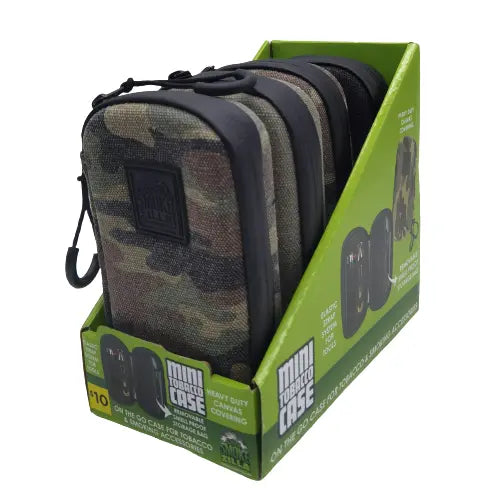 Canvas Tobacco Mini Case with Zipper - 4 Pieces Per Retail Ready Display 41456 SMOKEZILLA