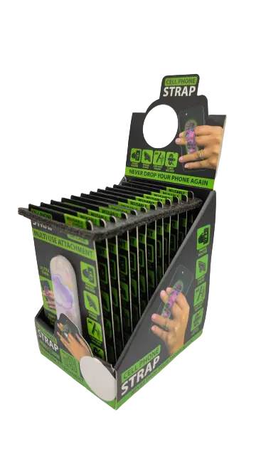 Cell Phone Strap Attachment - 12 Pieces Per Retail Ready Display 23115 GADGET GEAR