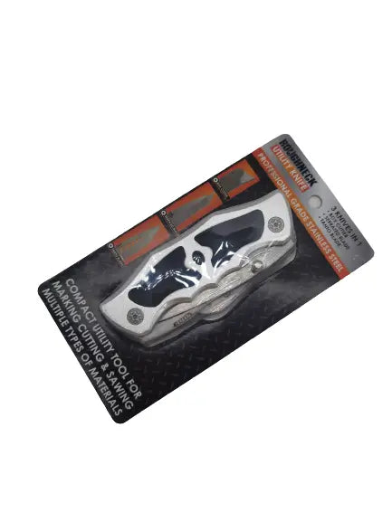 Pocket Knife Utility with 3 Blades - 6 Pieces Per Retail Ready Display 23388 ROUGHNECK