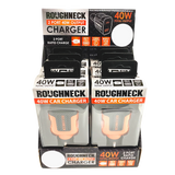 Car Charger Dual Port USB / USB-C 40 Watts - 6 Pieces Per Retail Ready Display 23247 ROUGHNECK