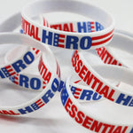 Patriotic Silicone Wristband Essential Hero - 24 Pieces Per Retail Ready Display KP4172 KIPP BROTHERS