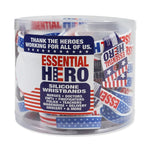 Patriotic Silicone Wristband Essential Hero - 24 Pieces Per Retail Ready Display KP4172 KIPP BROTHERS
