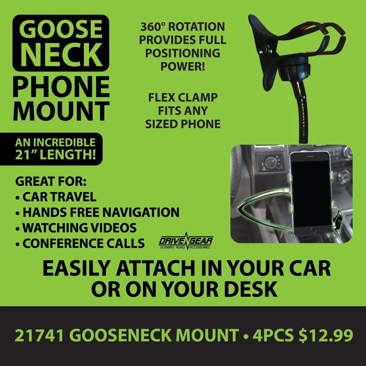 Tech and Travel Mobile Driver Assorted Floor Display - 78 Pieces Per Retail Ready Display 88298 GADGET GEAR