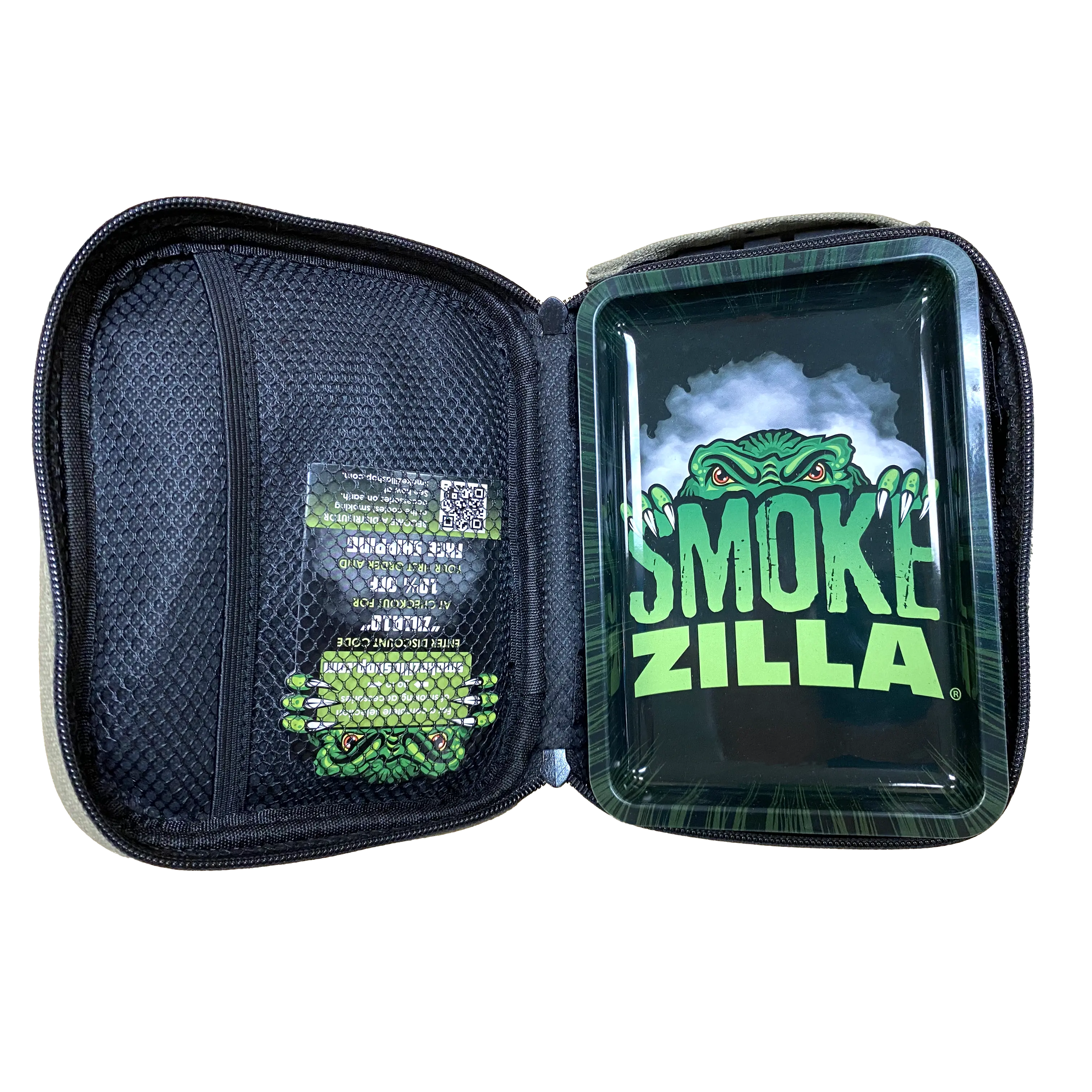Smell Proof Canvas Lock Bag with Roll Tray - 4 Pieces Per Retail Ready Display 22150 SMOKEZILLA