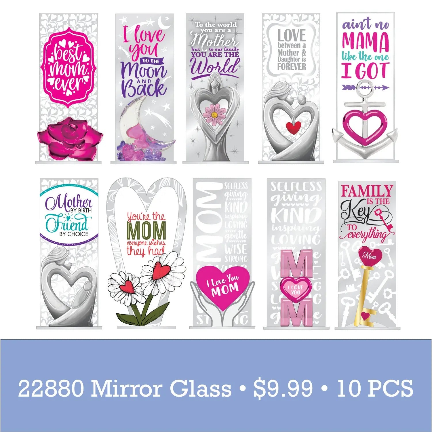 Mother's Day Celebrate Mom Assortment Floor Display - 80 Pieces Per Retail Ready Display 88369 NOVELTY INC