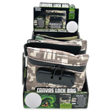Smell Proof Canvas Locking Storage Bag - 6 Pieces Per Retail Ready Display 23700 SMOKEZILLA