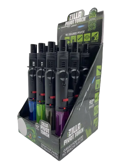 Pivot Head Torch Stick Lighter - 12 Pieces Per Retail Ready Display 23026 SMOKEZILLA