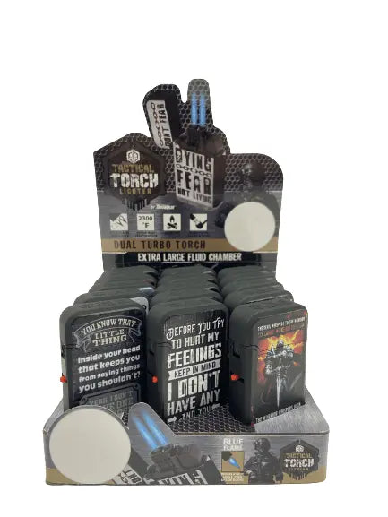 Patriotic Tac Gear Dual Torch Lighter - 15 Pieces Per Retail Ready Display 23083 TAC GEAR