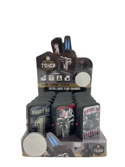 Patriotic Tac Gear Dual Torch Lighter- 15 Pieces Per Retail Ready Display 23087 TAC GEAR