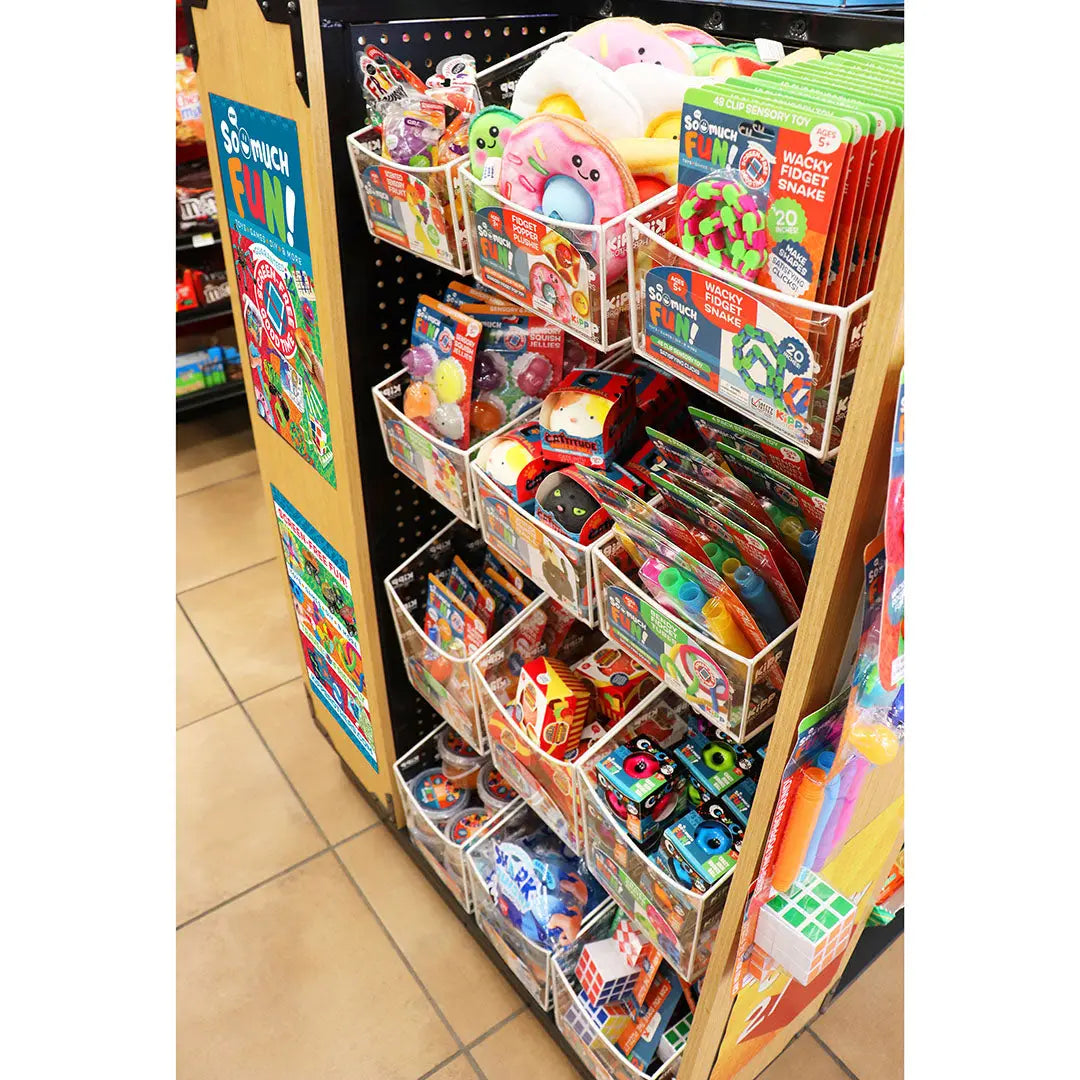 Merchandising Fixture - So Much Fun Clear Toy Bin Kit ONLY 88383 KIPP BROTHERS