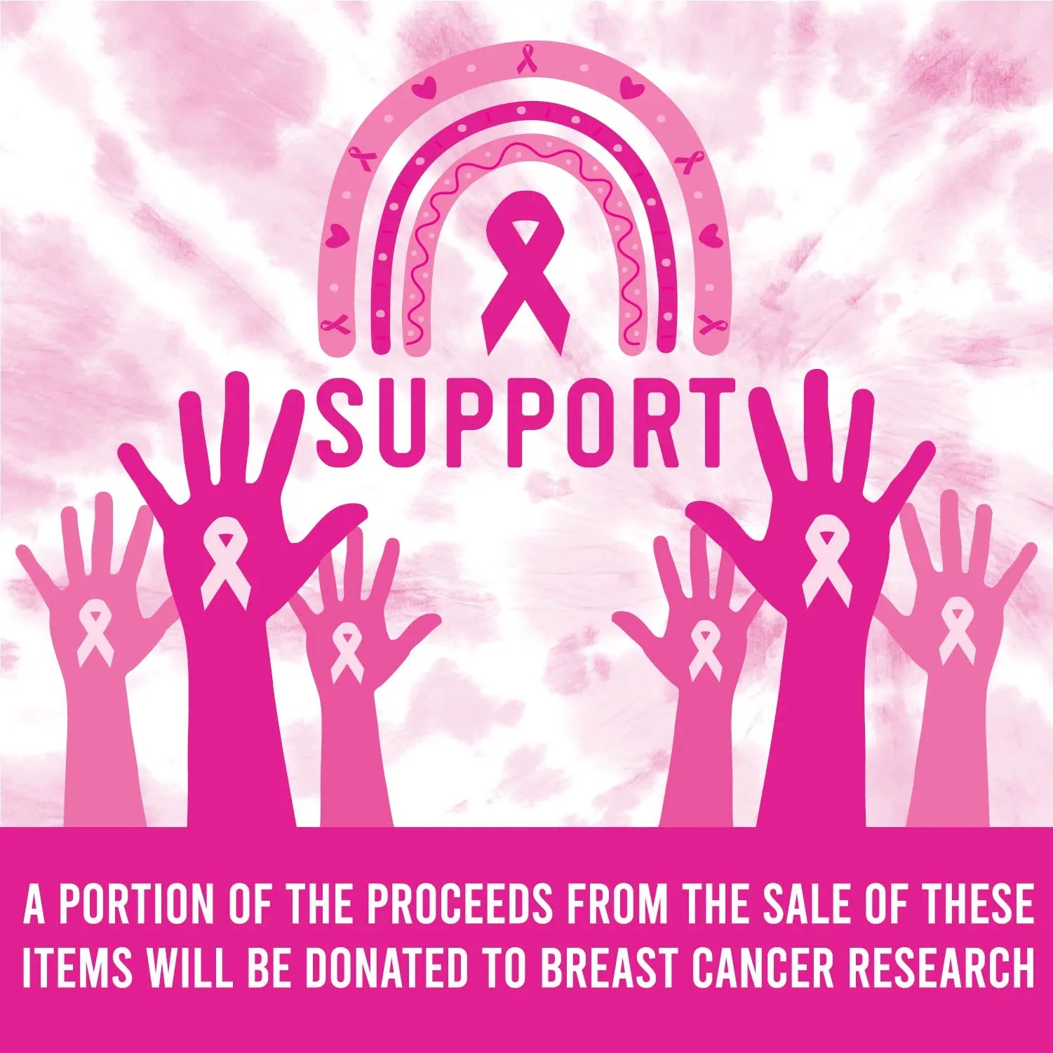 Breast Cancer Awareness Pink Assortment Floor Display - 117 Pieces Per Retail Ready Display 88417 NOVELTY INC