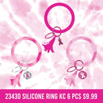 Breast Cancer Awareness Pink Assortment Floor Display - 117 Pieces Per Retail Ready Display 88417 NOVELTY INC