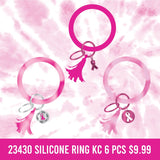 Breast Cancer Awareness Pink Assortment Floor Display - 117 Pieces Per Retail Ready Display 88417 NOVELTY INC