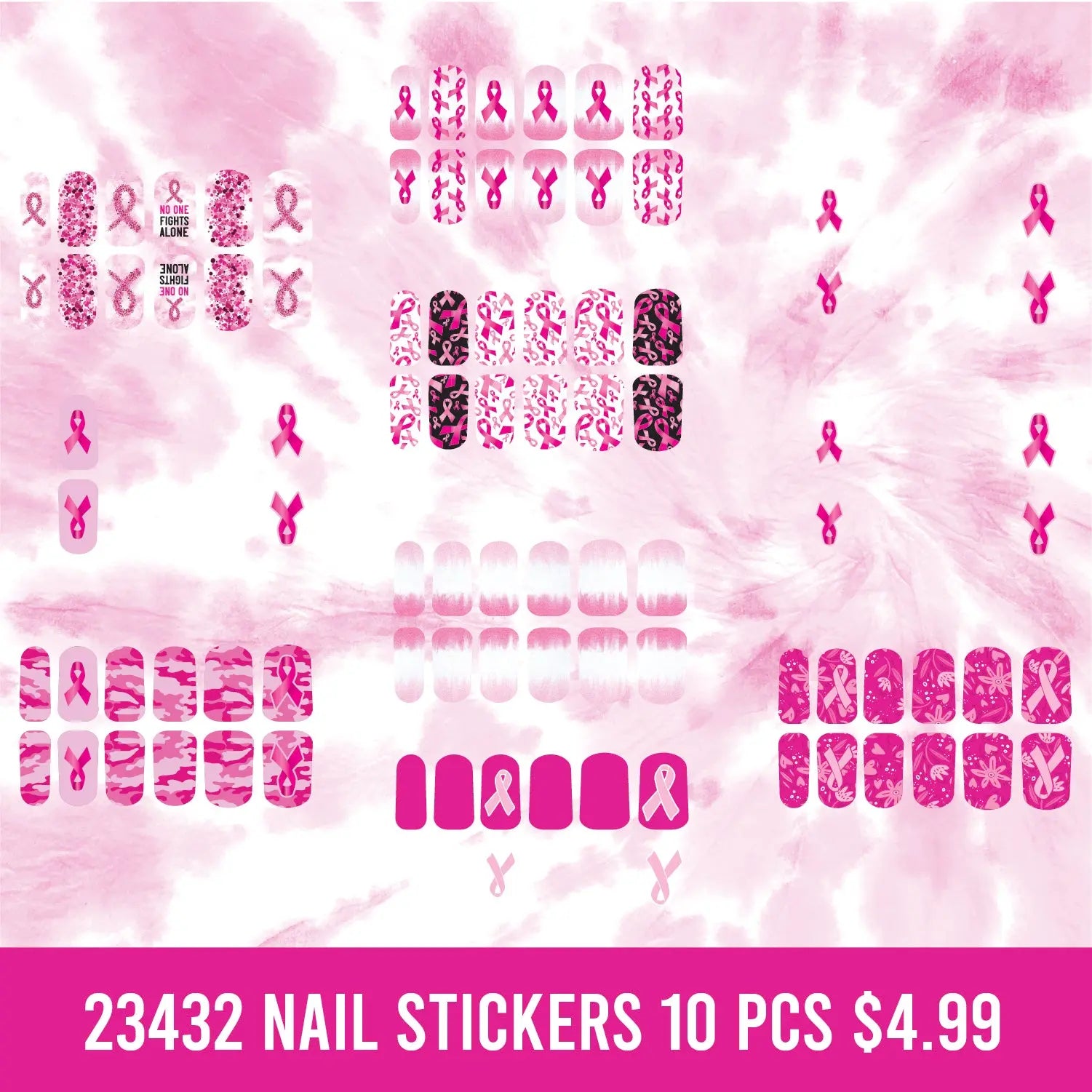 Breast Cancer Awareness Pink Assortment Floor Display - 117 Pieces Per Retail Ready Display 88417 NOVELTY INC