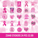 Breast Cancer Awareness Pink Assortment Floor Display - 117 Pieces Per Retail Ready Display 88417 NOVELTY INC
